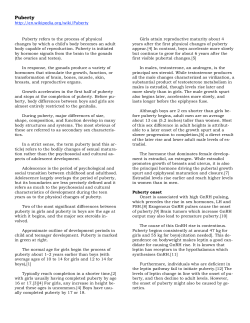 Puberty - Ice skating resources