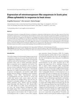 Expression of retrotransposon-like sequences in Scots pine