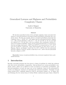 Generalized Lowness and Highness and Probabilistic Complexity