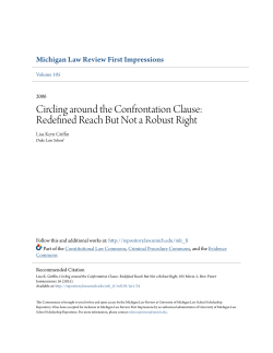Circling around the Confrontation Clause