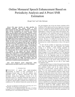 Online Monaural Speech Enhancement Based on Periodicity
