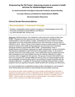 Empowering the XX Factor- Improving access to women`s health