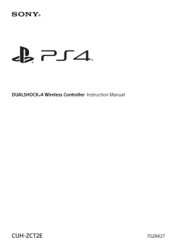 DUALSHOCK&reg;4 Wireless Controller Instruction Manual