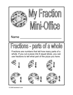 Mini Office: Fractions (elem) - b/w