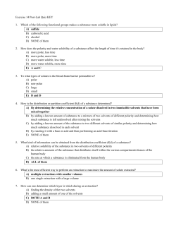 Exercise 14 Post-Lab Quiz KEY 1. Which of the following functional