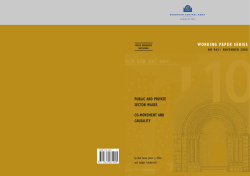 Public and private sector wages: co-movement - ECB