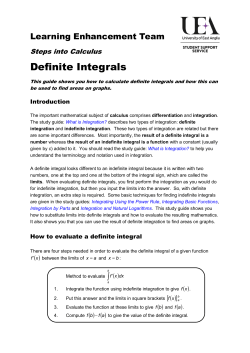 Definite integrals
