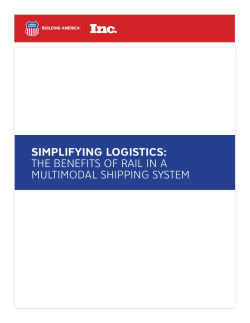 simplifying logistics: the benefits of rail in a multimodal shipping