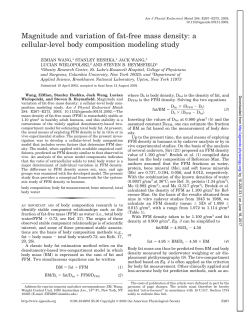 Magnitude and variation of fat-free mass density: a cellular