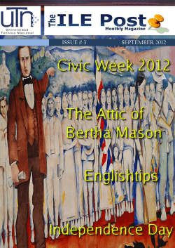 issue # 3 september 2012 - Universidad T&eacute;cnica Nacional