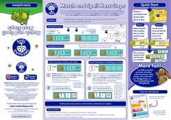 Match and Spell Next Steps
