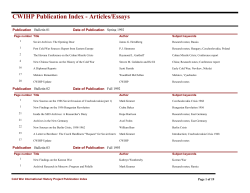 Articles/Essays (by Publication)