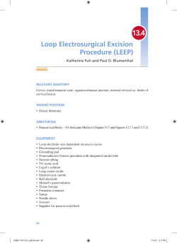 Loop Electrosurgical Excision Procedure (LEEP)