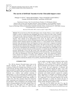 The suevite of drill hole Yucat&agrave;n 6 in the Chicxulub impact crater