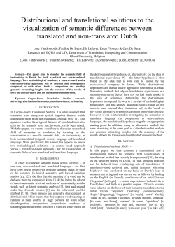 Distributional and translational solutions to the visualization of