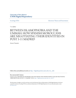between islamophobia and the ummah: how spanish moroccans are