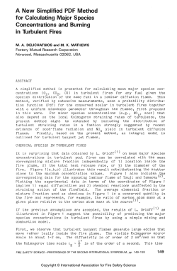 A New Simplified PDF Method for Calculating Major Species