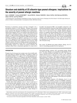 Structure and stability of 2S albumin