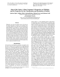 State of the Union: A Data Consumer`s Perspective on Wikidata and