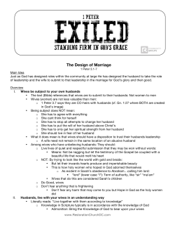 The Design of Marriage - Restoration Church DC