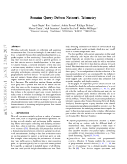 Sonata: Query-Driven Network Telemetry