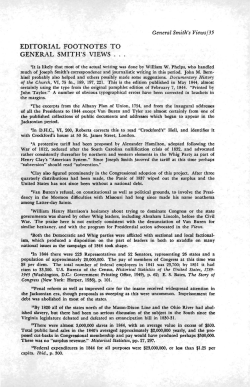 editorial footnotes to general smith`s views