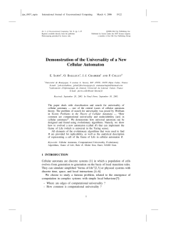 Demonstration of the Universality of a New Cellular Automaton