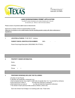 Land Division Application