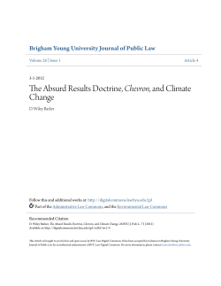 The Absurd Results Doctrine, Chevron, and Climate Change