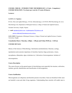 MIB 201 - Fountain University, Osogbo