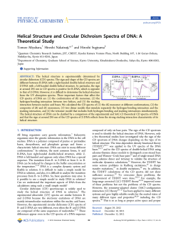 Helical Structure and Circular Dichroism Spectra of DNA: A