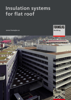 Insulation systems for flat roof