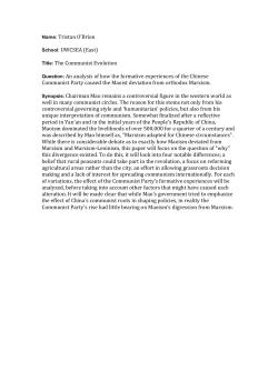 The Communist Evolution - The International Young Historian