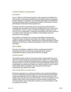 A Guide to Workers` Compensation