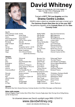 CV - David Whitney