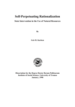 Self-Perpetuating Rationalization