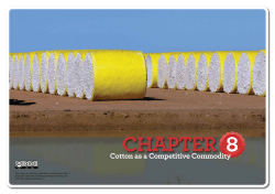 Cotton as a Competitive Commodity