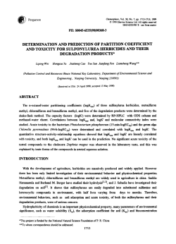 Determination and prediction of partition coefficient and toxicity for