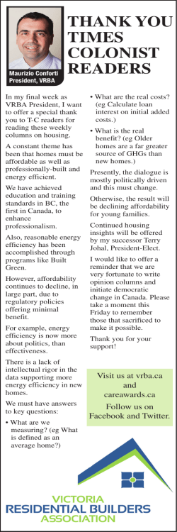 This column is available Wednesdays in the Times Colonist.