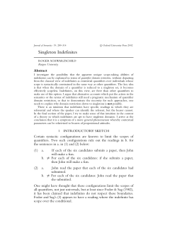 Singleton Indefinites