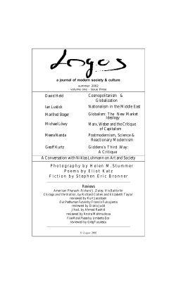 Issue 1.3 - Logos Journal