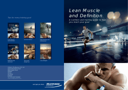 Lean Muscle and Definition