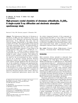 High-pressure crystal chemistry of chromous orthosilicate, Cr2SiO4