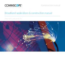 Fiber Optic Construction Manual