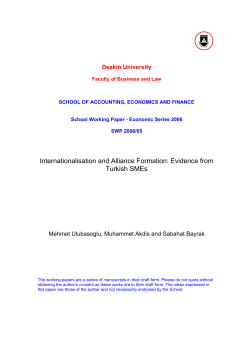 internationalization and alliance formation