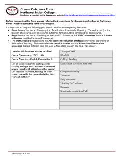 Instructor Name - Northwest Indian College