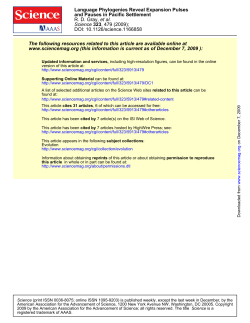 Language Phylogenies Reveal Expansion Pulses and Pauses in