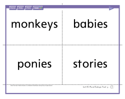 Sort 23- Plural Endings- Fi