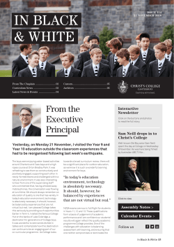 22 November 2016 - Christ`s College