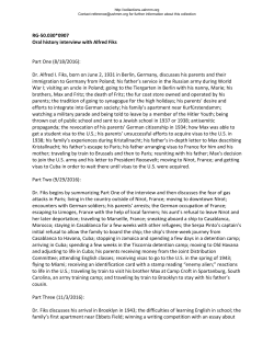 RG-50.030*0907 Oral history interview with Alfred Fiks Part One (8